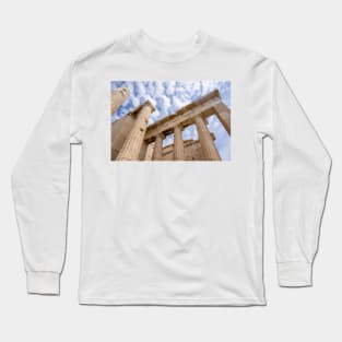 Stone pillars of the Acropolis, Athens. Long Sleeve T-Shirt